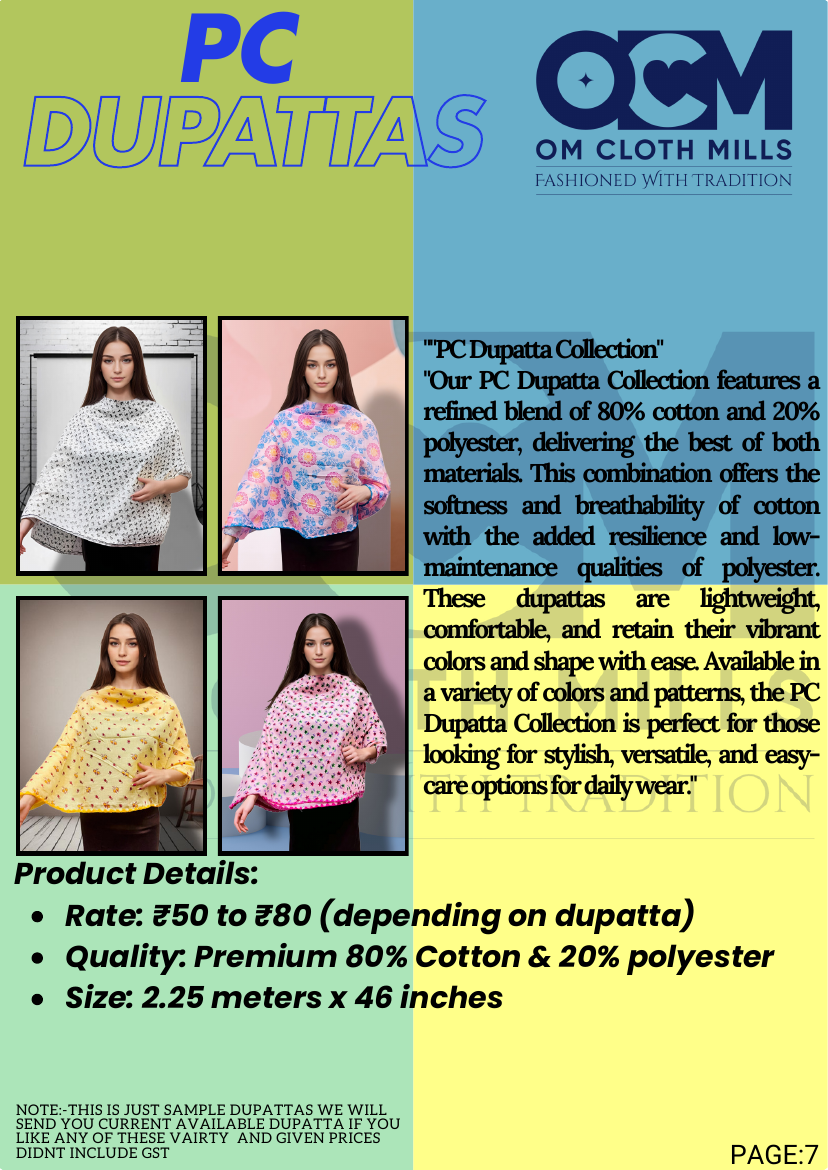 Recovered PC dupatta catalogue page