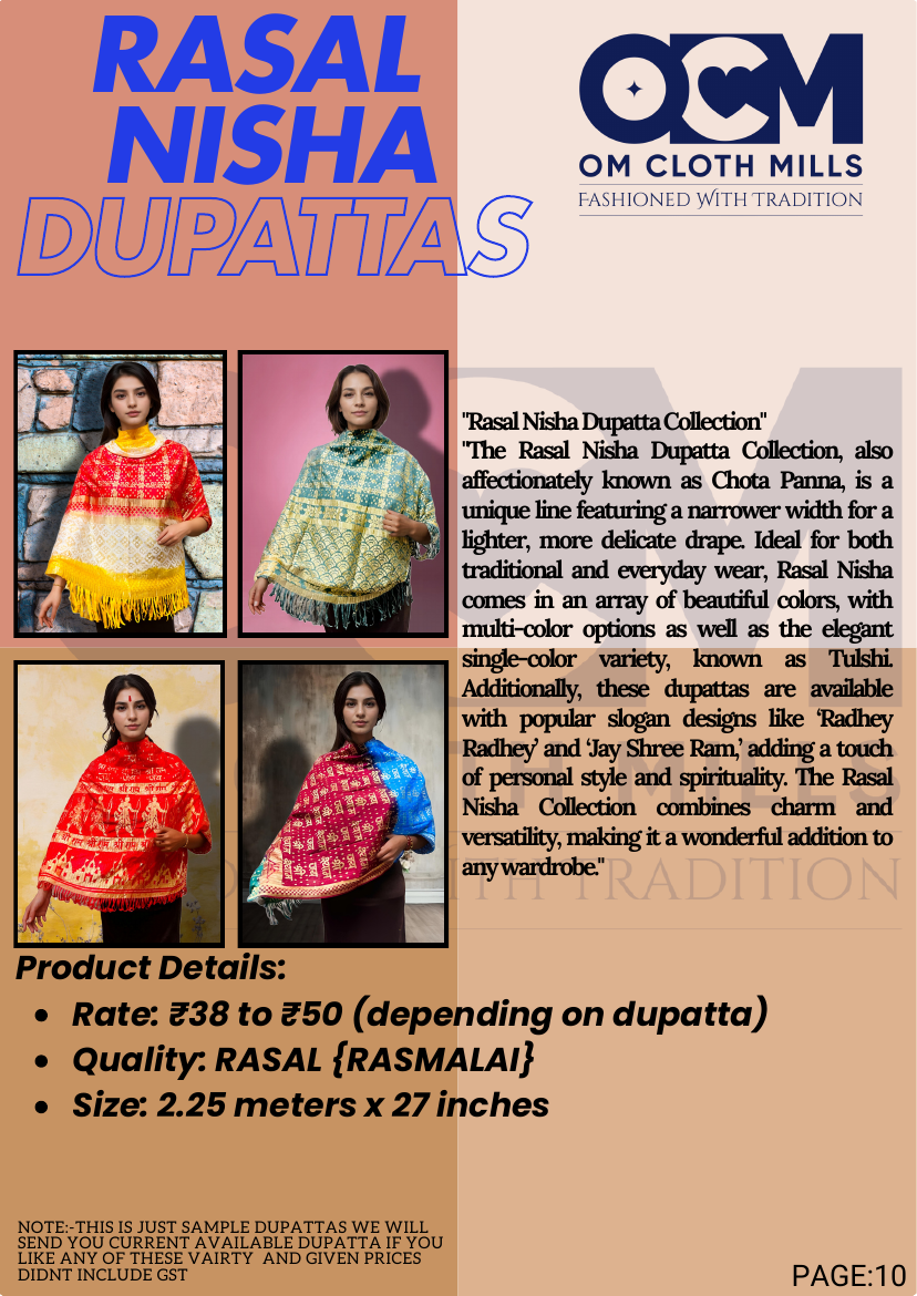 Recovered Rasal Nisha dupatta catalogue page